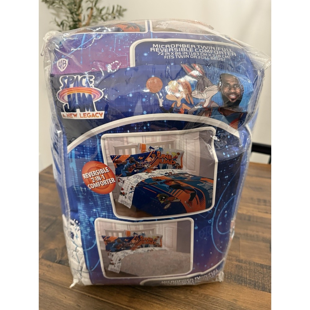 Space Jam 2 Franco Kids Bedding Twin Microfiber Comforter Sheet Set Pillow Cases